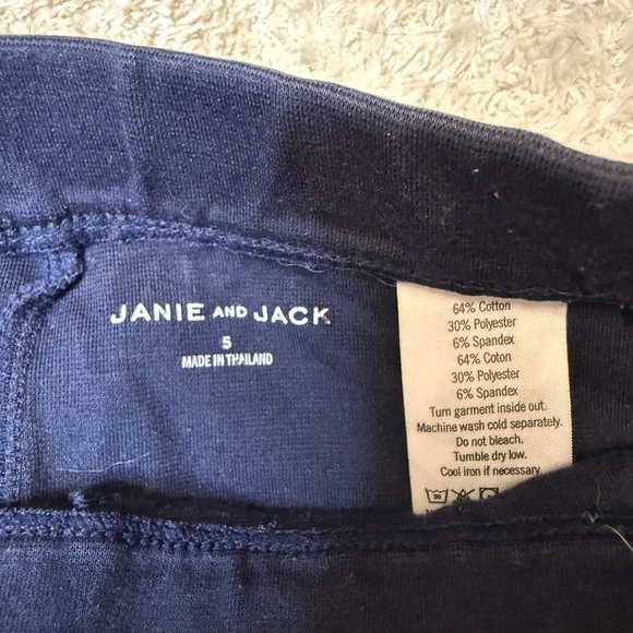 Janie and Jack Midnight Blue Kids Leggings - Picture 2 of 4